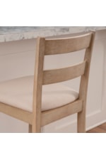 Linon Torino Transitional Counter Stool with Ladder Back