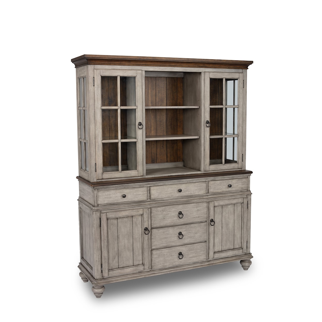 Flexsteel Wynwood Collection Plymouth Dining Buffet and Hutch