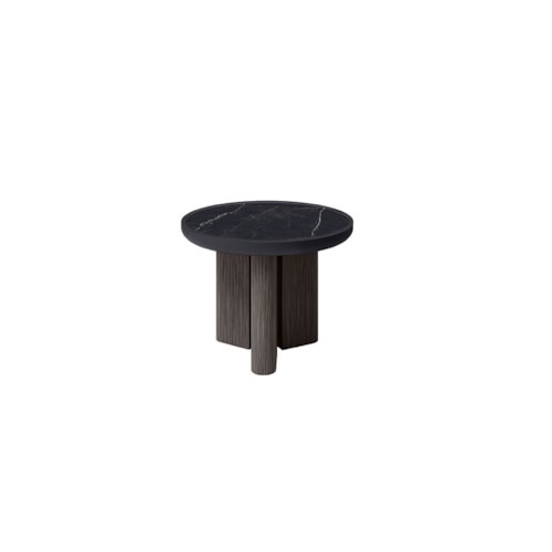 Round End Table - Smoke/Onyx