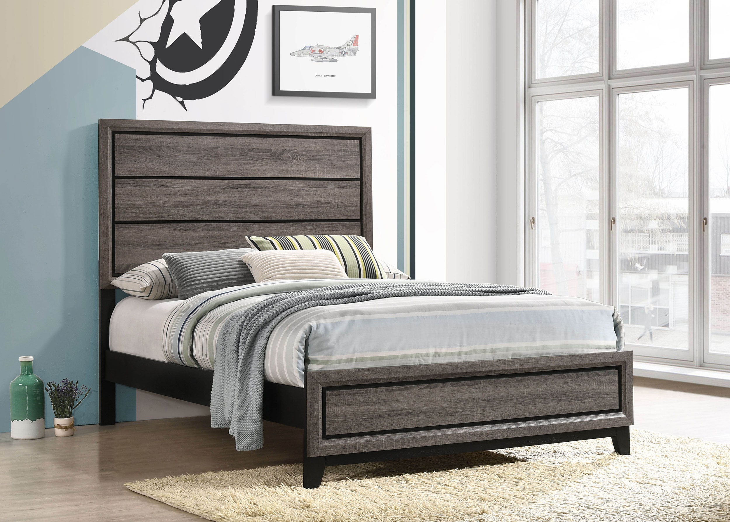Watson Wood Full Panel Bed