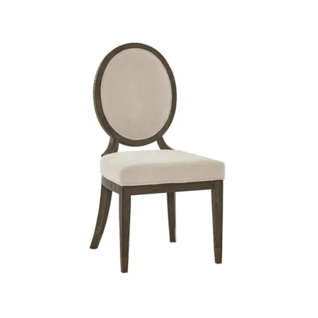 Upholstered Oval Side Chair