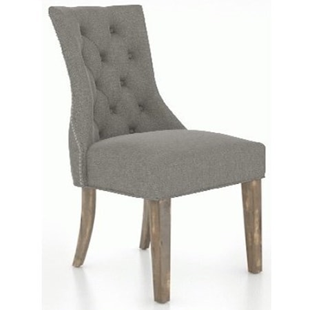 Customizable Side Chair with Nailhead Trim