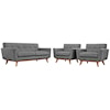 Modway Engage Armchairs and Loveseat Set