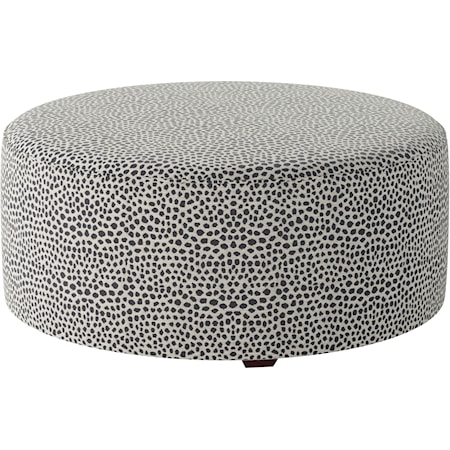 Round Cocktail Ottoman