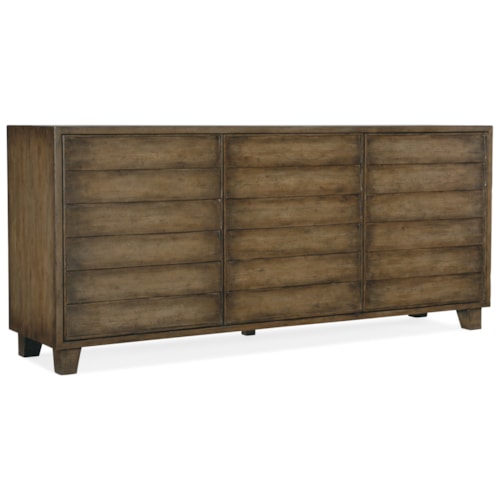 Contemporary Buffet with Felt-Lined Drawers