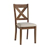 Accentrics Home Dining Farmhouse Upholstered X Back Dining Chair