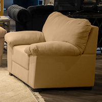 Casual Accent Chair with Pillow Arms