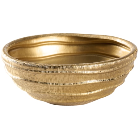 Small Ripple Brass Bowl