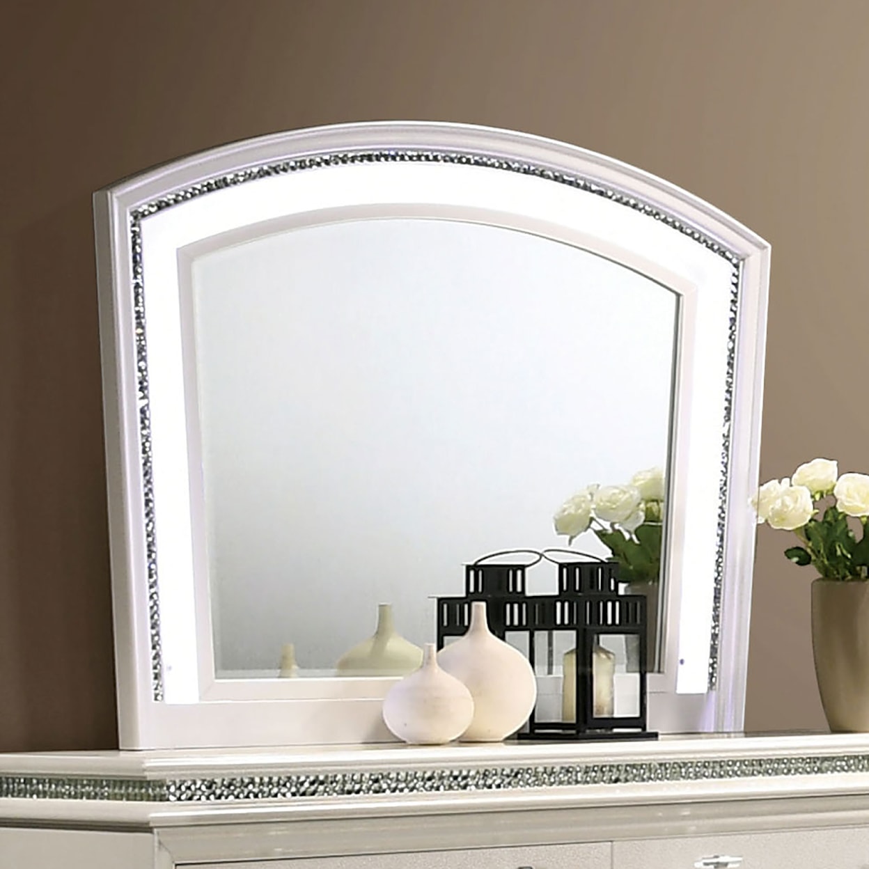 Furniture of America Maddie Arched Mirror