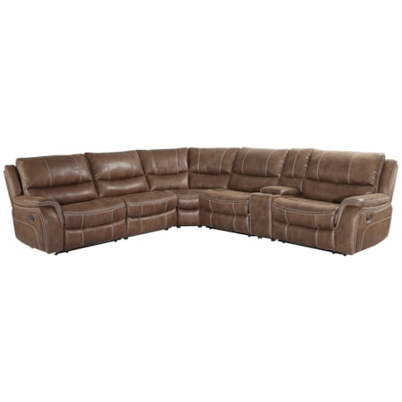 6-Piece Manual Reclining Sectional