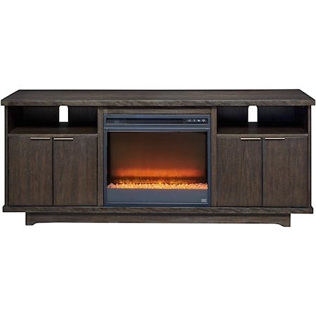 66" TV Stand with Fireplace Insert