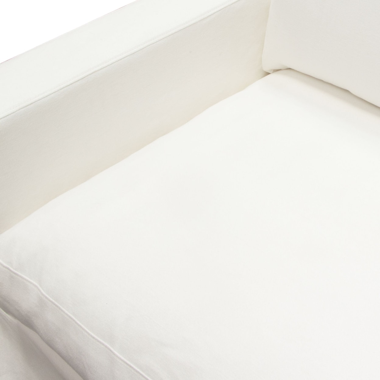 Diamond Sofa Furniture Savannah Slip-Cover Chair In White Natural Linen