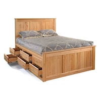 Casual Queen 12-Drawer Chest Bed