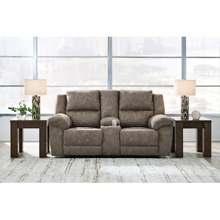 Reclining Loveseat With Console