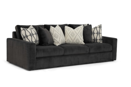 Contemporary Sofa with Track Arms