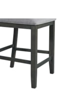 Elements Amherst Round Counter Height Dining Table with Shelving