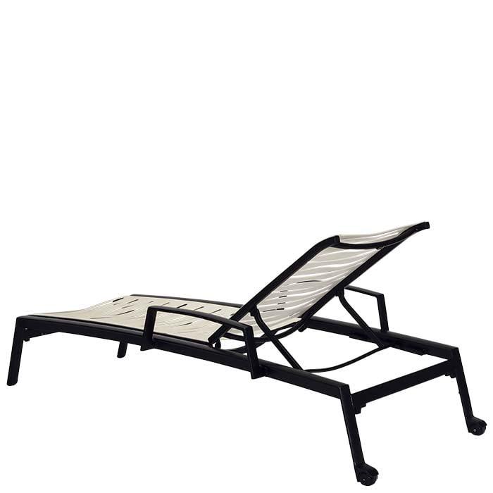 Tropitone Elance Adj. Wave Segment Chaise Lounge w/Wheels