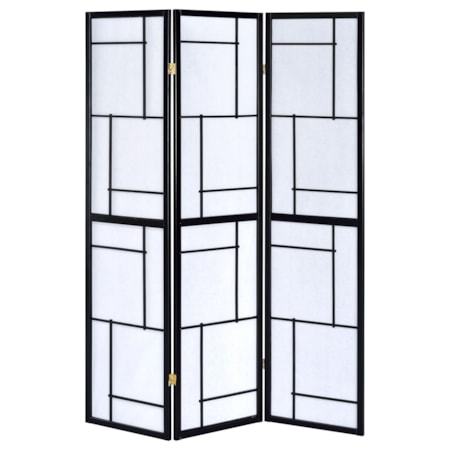 3-Panel Room Divider Folding Shoji Screen