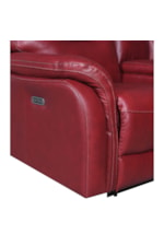 Steve Silver Fortuna Contemporary Power Reclining Loveseat with Console and Power Headrest