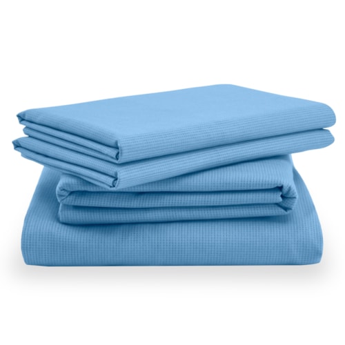 Queen Tempur Proair Sheet Set Blue Azure Linens