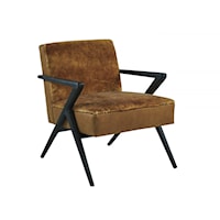 Contemporary Tanzania Faux Fur and Leather Chair