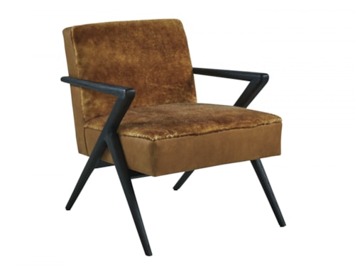Contemporary Tanzania Faux Fur and Leather Chair