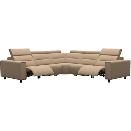 4-Seat Power Reclining Sofa with Wide Arms