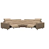 Stressless by Ekornes Emily 4-Seat Power Reclining Sofa with Wide Arms