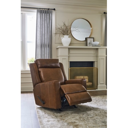 Leather Rocker Recliner