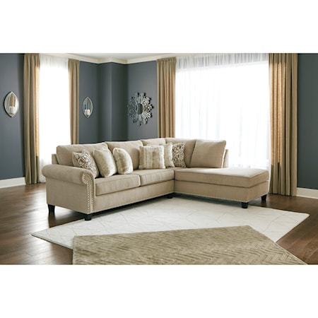 2-Piece Sectional with Right Chaise