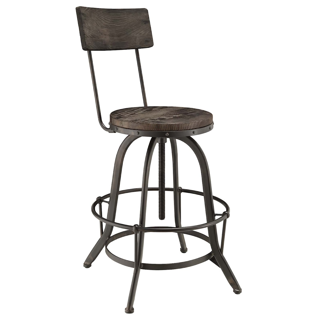 Modway Procure Wood Bar Stool