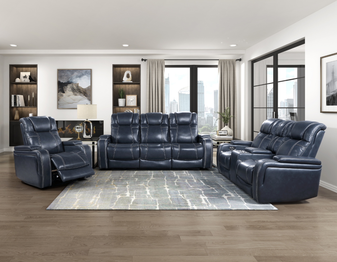 Homelegance Keziah Power Reclining Loveseat w/Center Console