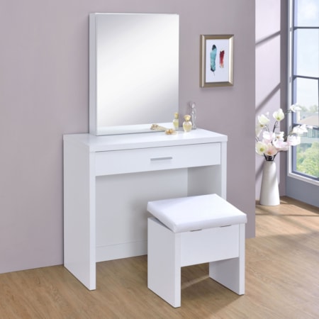 Harvey Vanity Set w/ Lift-Top Stool