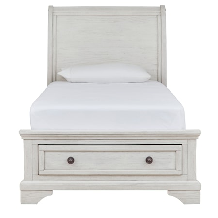 Twin Sleigh Bed with Storage