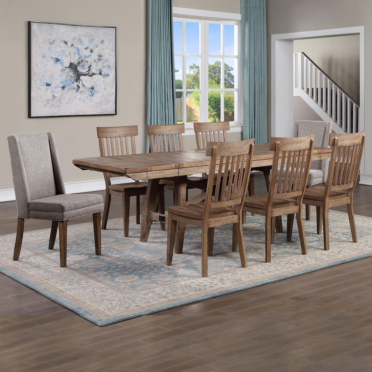 Prime Riverdale 9-Piece Dining Table Set