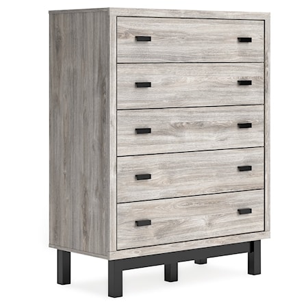 5-Drawer Wide Bedroom Chest