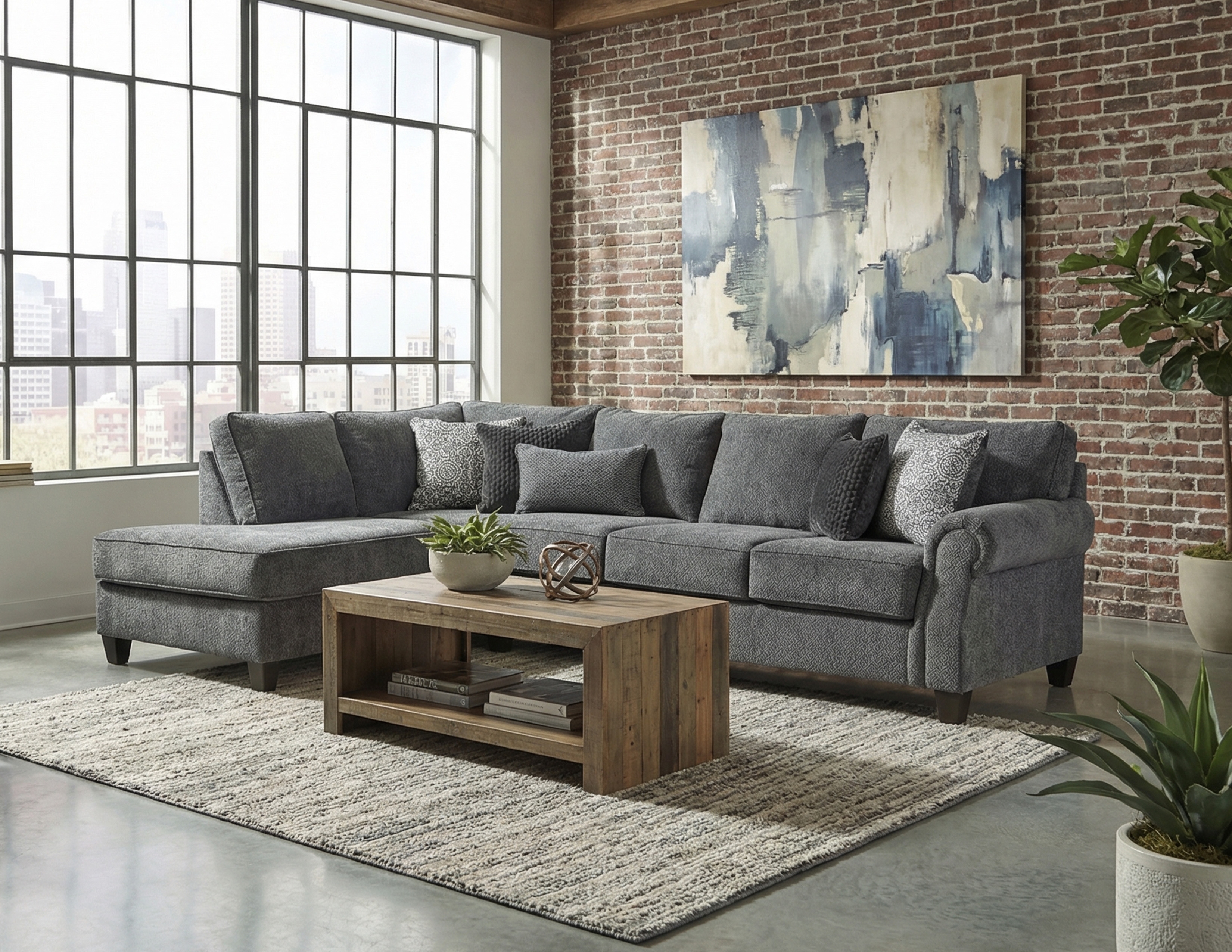 Fusion Furniture 6901 TRIPOLI ANCHOR 6901-26L-BH TRIPOLI