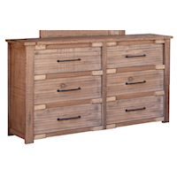 Rustic Solid Wood Dresser