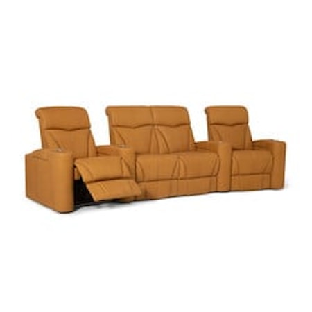 Vivid 3-Piece Sectional Theater Sofa