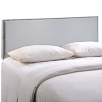 Full Nailhead Upholstered Headboard