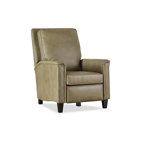 Transitional Reclining Chair with Tapered Legs