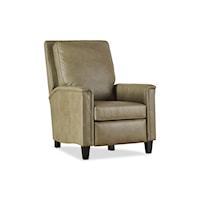 Transitional Reclining Chair with Tapered Legs