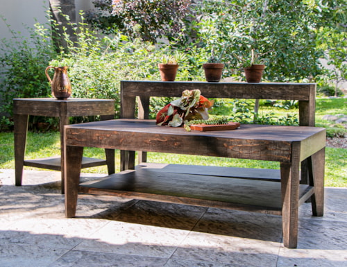 Modern Rustic 3-Piece Occasional Set