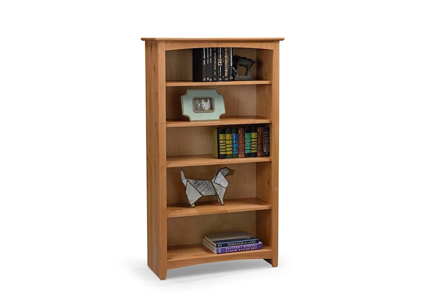 Alder Bookcases Open Bookcase by Archbold Furniture at Town and Country Furniture 