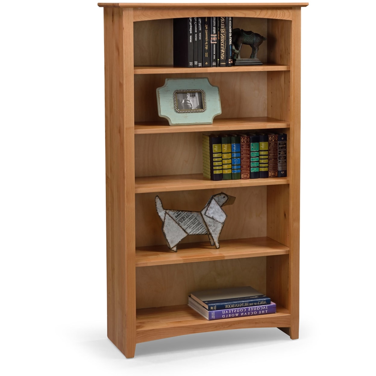 Archbold Furniture Alder Bookcases Customizable 36 X 60 Open Bookcase