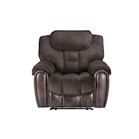 Transitional Power Reclining Chair  with USB Port