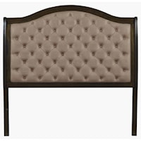 Queen Upholstered Headboard with Tufted Faux Leather