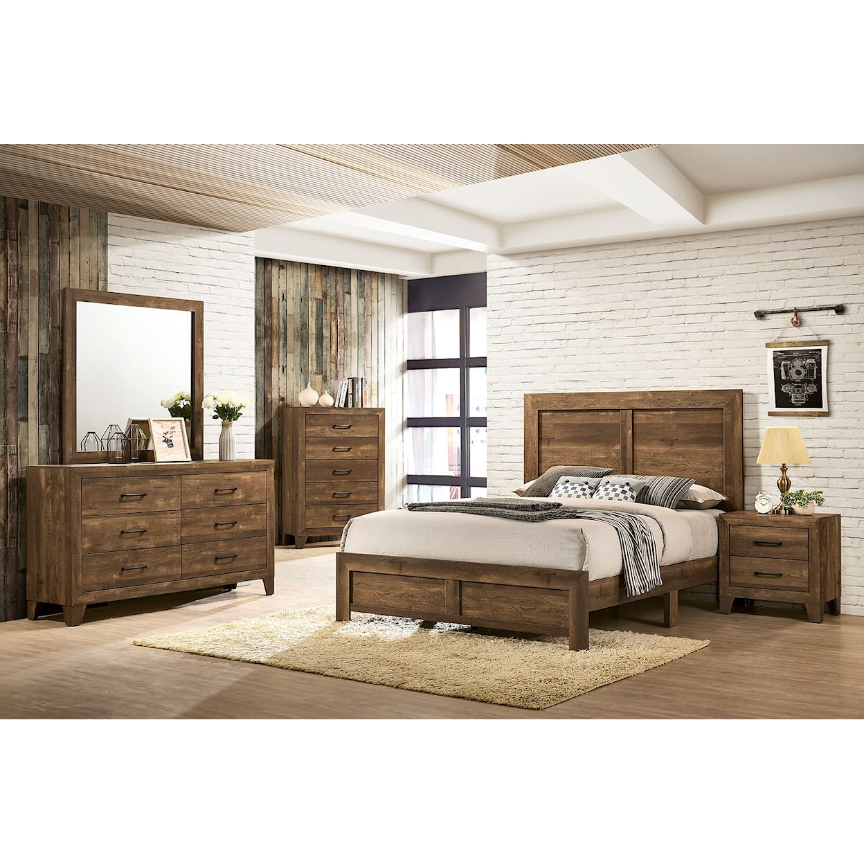 Furniture of America Wentworth Queen Bedroom Group 