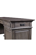 Aspenhome Sinclair Traditional Desk and Hutch with Power Outlets and Adjustable Shelves