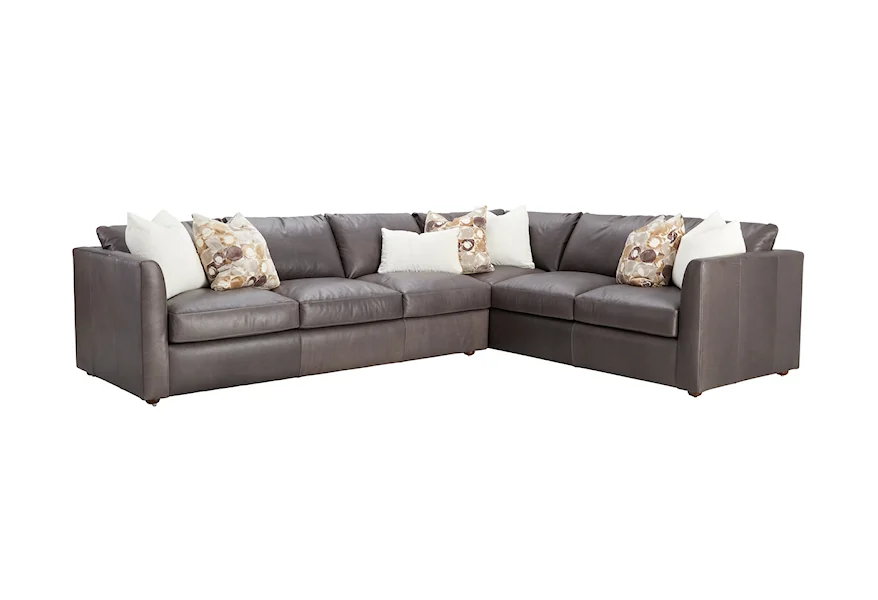Alamitos 2-Piece Sectional Sofa w/ RAF Corner Sofa by Klaussner at EFO Furniture Outlet